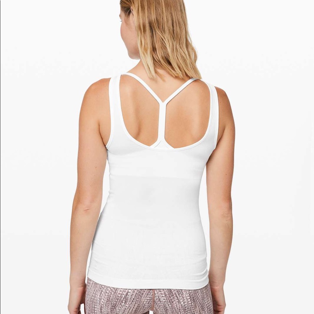 Lululemon Seek Simplicity Ribbed Tank (4) - White